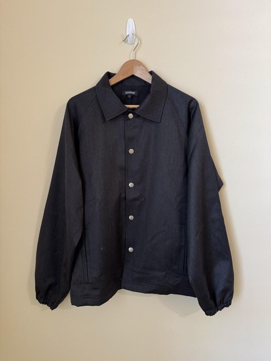 3sixteen Coaches Jacket Charcoal Wool Large | eBay