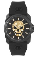 Herrenuhr Philipp Plein Skull King PWLAA0322 Silikon Schwarz