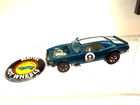 Vintage 1970 Hot Wheels Redline Heavy Chevy Aqua Spoilers Hong Kong W/ Button 9