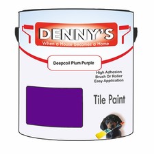Dennys Tile Bathroom Tile Paint - Deepcoil Plum Purple