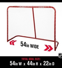 Franklin Sports 54 Inch Heavy Duty Steel Street Hockey Goal  - Youth Players NEW