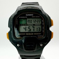 CASIO Barometro BM-200W Orologio Digitale Quarzo Altimetro Impermeabile Nero