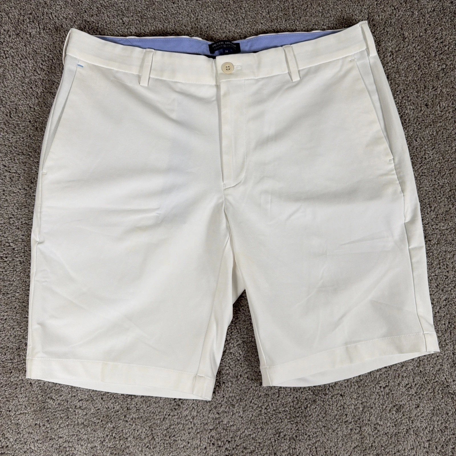 Peter Millar Stealth Shorts Men 34 White Performance Golf Crown Crafted Preppy
Opens in a new window