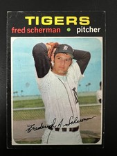 1971 Topps Fred Scherman #316 Detroit Tigers Rookie Card (RC). rookie card picture