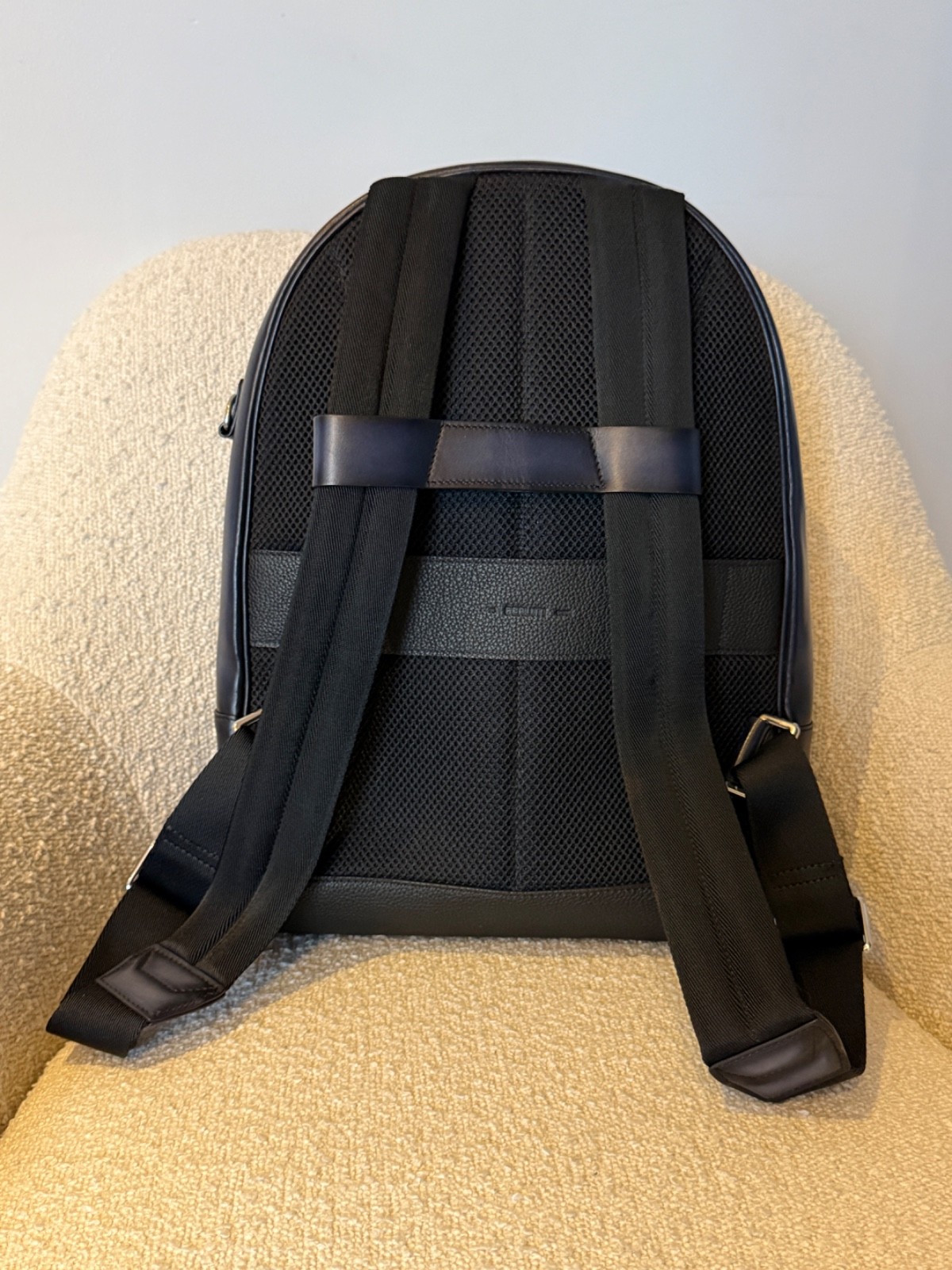 Authentic Berluti Time Off Scritto Blue Leather Backpack Bag £3,100 Mr Porter BN image 3