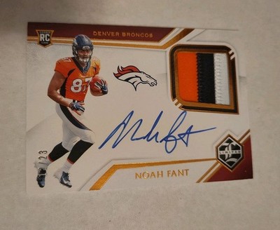 NOAH FANT 2019 LIMITED ROOKIE 3 COLOR PATCH /25 AUTOGRAPH AUTO RPA BENGALS #124