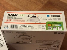 2 Halo LT560WH6930 LT56  5" 6" White Integrated LED Recessed Ceiling Light NEW