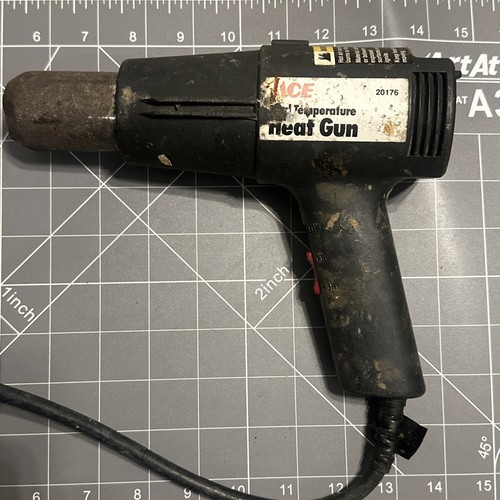 Ace Heat Gun Dual Temperature 1200 Watts Model #1220 By Wagner Well Used Works!