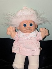 Vintage Troll Doll Pink Dress