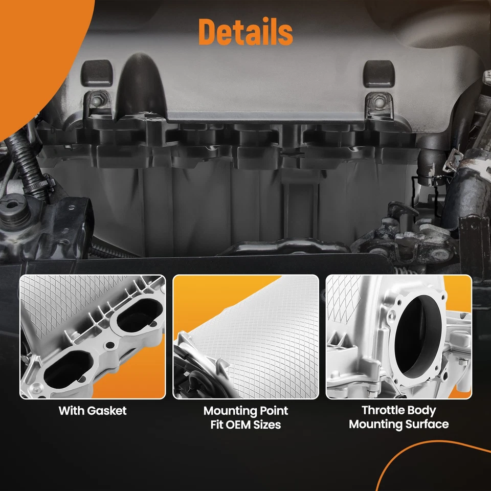 Colector de admisión para Mercedes-Benz CL550 CLK55 E550 G550 GL450 ML550 A2731400701 Foto 3 de 4