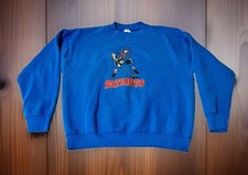 Vintage Patriots Large Crew Neck Pullover Sweatshirt Made In USA Rare