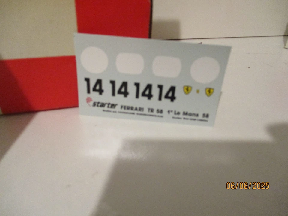 RARE FERRARI TR 58 *VAINQUEUR 24H DU MANS 1958* -KIT STARTER- 1/43ème - EN BOITE - Photo 4/4