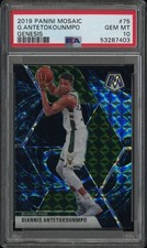 Giannis Antetokounmpo Bucks 2019 Mosaic Genesis PSA 10 75