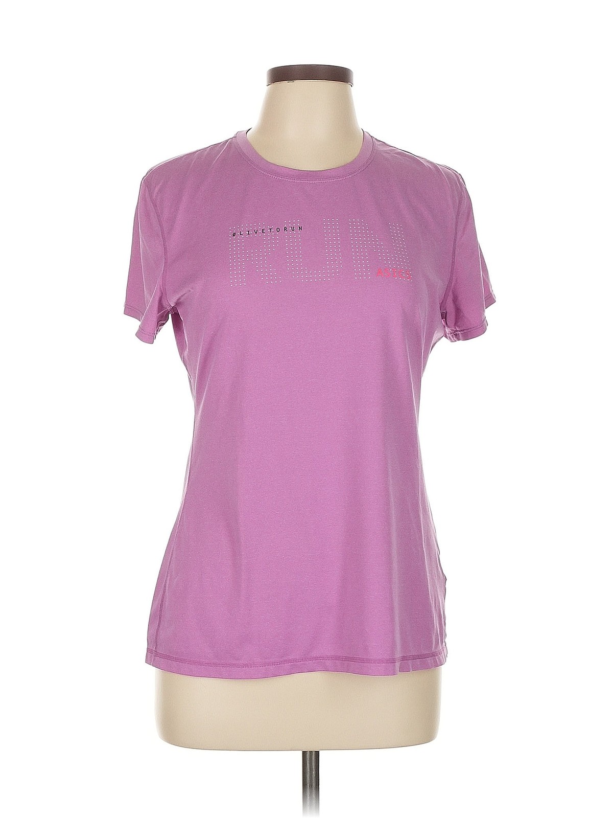 Asics Women Purple Active T-Shirt L