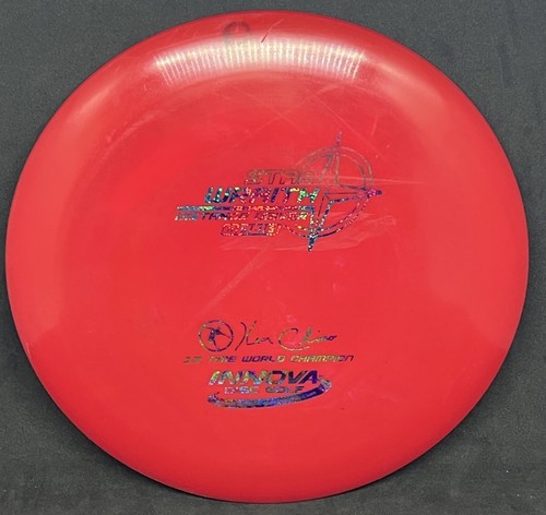 Innova Ken Climo 12x Star Wraith 171g Disc Golf Driver BOMBER! Red USED VGC -INK - Picture 12 of 21