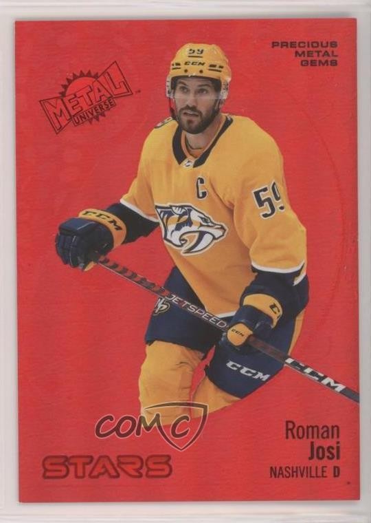 2022-23 Skybox Metal Universe Stars PMG Red /90 Roman Josi #123