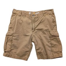 Carhartt Force Cargo Shorts Mens 40 Dark Khaki Ripstop Relaxed Fit 101168 Tappen