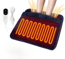 Electric Heated Foot Warmer for Feet, Double Sided Feet Warmer Foot Heating P...