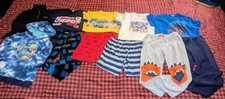 Boys Size 7 Clothing Lot 11 Items Hoodies Tees Pajamas Sweatpants Pre-Owned