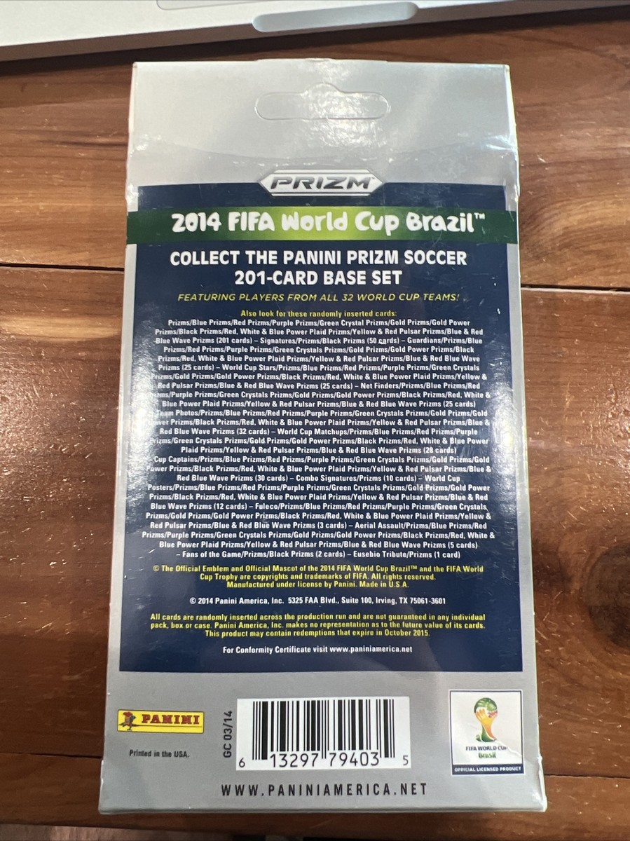 2014 Panini Prizm World Cup Soccer Hanger Pack Box - Factory 2014 Panini Prizm World Cup Soccer Hanger Pack Box - Factory