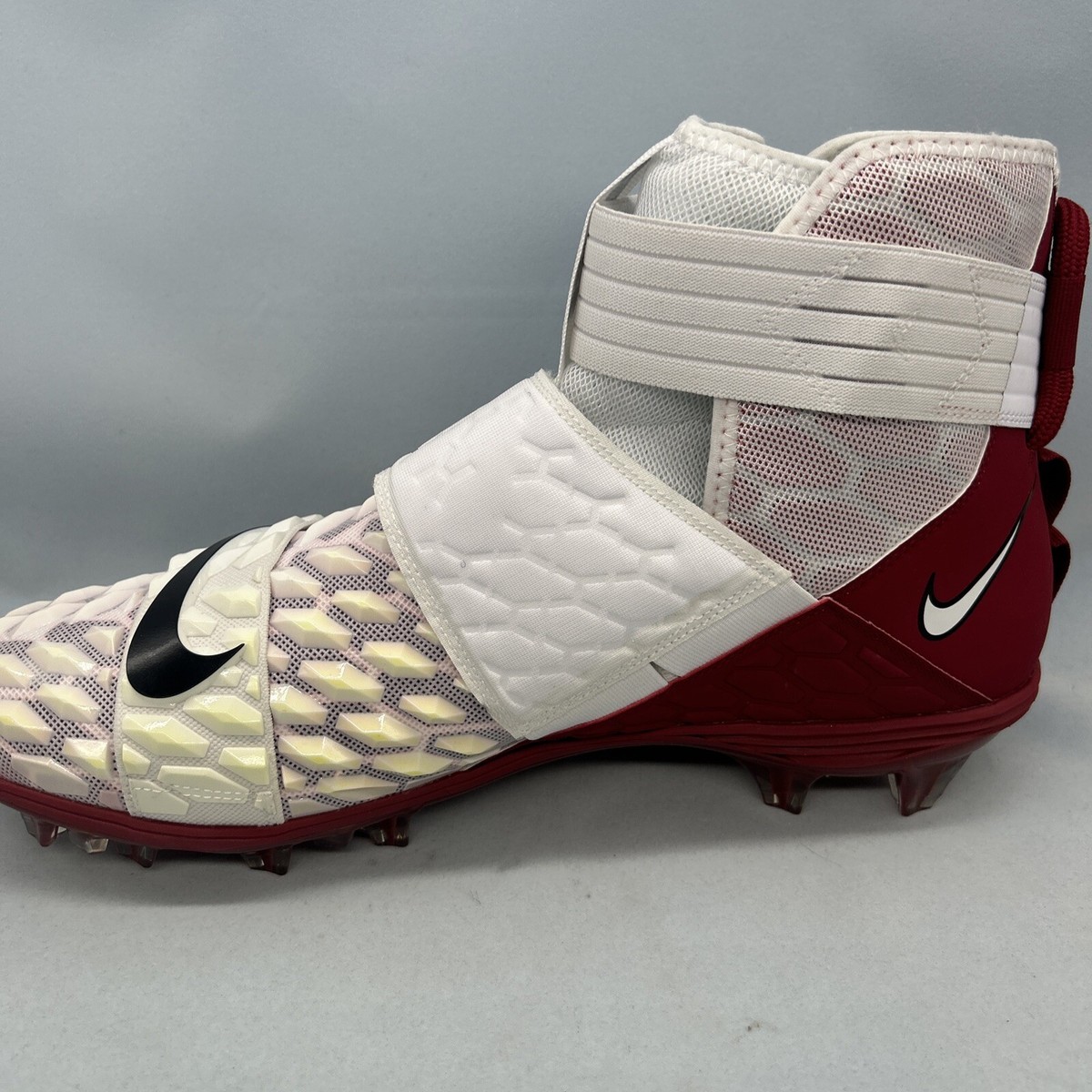 Nike Force Savage Elite 2 White Red Football Cleats BV3962  display picture 2