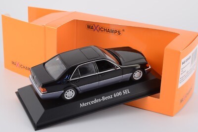 Mercedes-Benz 600SEL W140 1/43 BLACK Minichamps MaXichamps scale