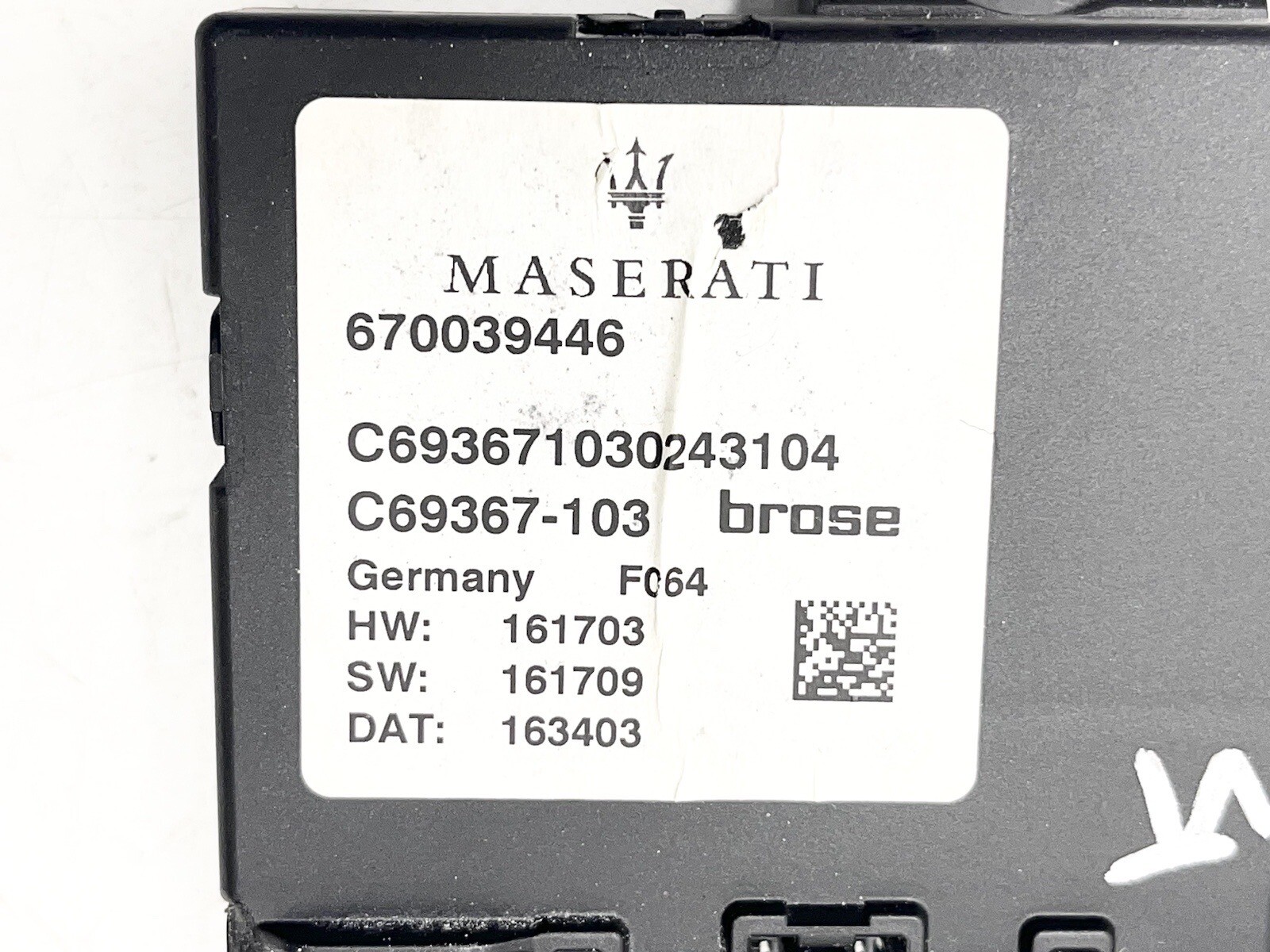 ⭐️2017-2020 Maserati Levante Trunk Lid Liftgate Tail Gate Control Module OEM
