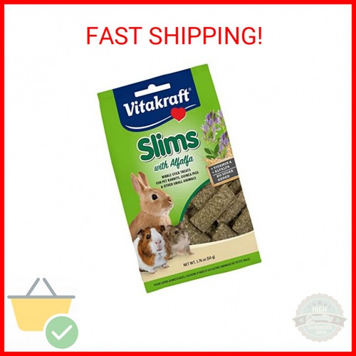 Vitakraft Slims with Alfalfa Rabbit, Guinea Pig & Small Animal Nibble ...
