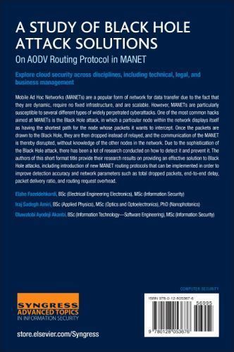 A Study of Black Hole Attack Solutions On AODV Routing Protocol in MANET Amiri