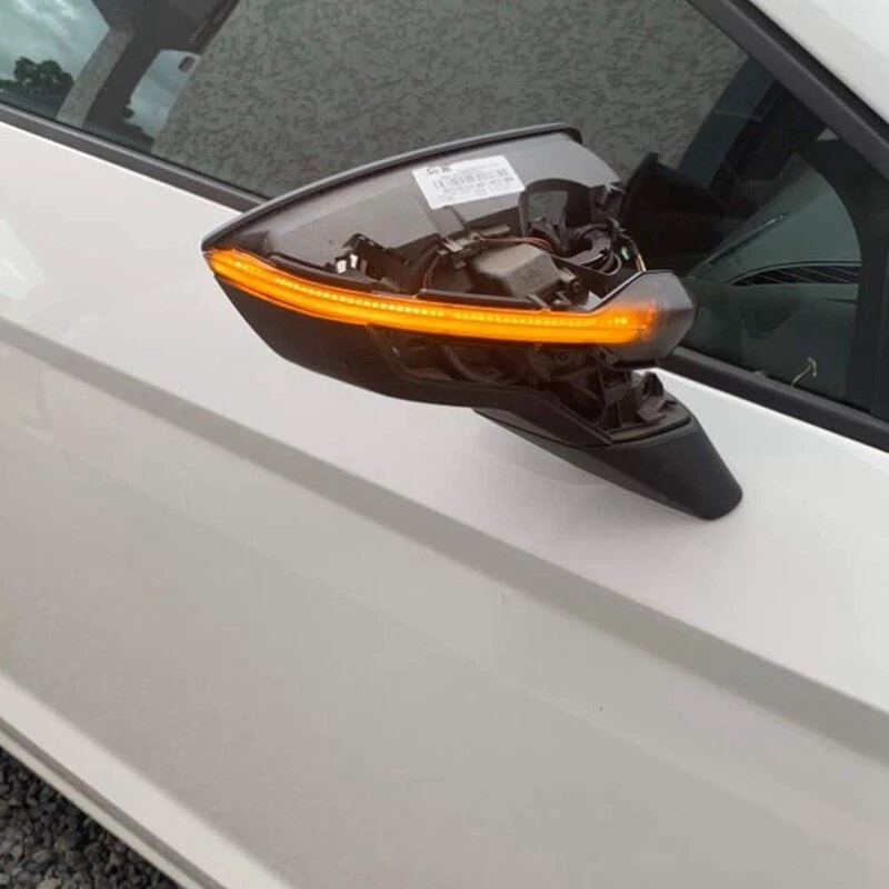 Luces intermitentes LED de espejo lateral dinámico para Seat Leon Mk3 Ibiza Mk5 2013-18 Foto 4 de 4