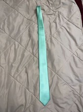 George Mint Prom Satin Solid Neck Tie