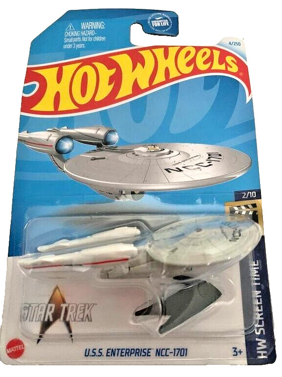 HOT WHEELS 2024 U.S.S. ENTERPRISE NCC-1701 SATIN WHITE 4/250 HTB32 SEALED