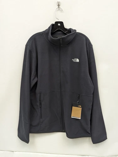 THE NORTH FACE NF0A4AJC0C5-L MENS TKA GLACIER FULL ZIP JACKET ASPHALT GREY LARGE