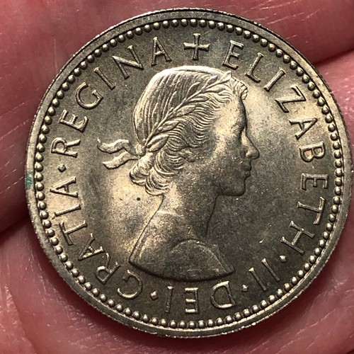 1962 United Kingdom One Shilling Copper-Nickel Coin - MS (Mint State UNC) - Picture 4 of 4