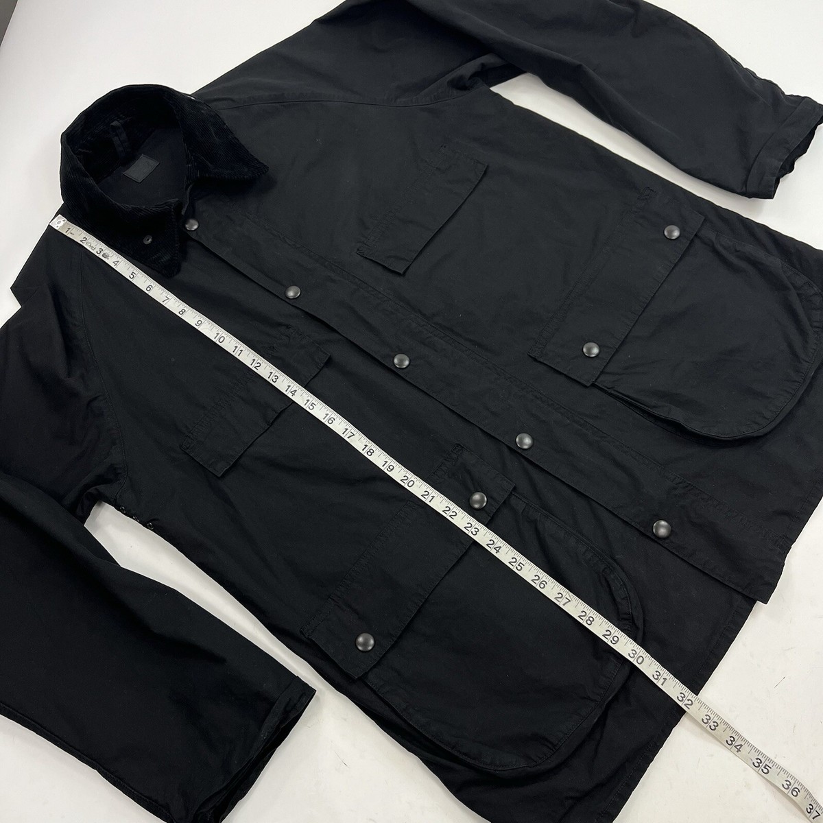 Orslow Black Riders Jacket Corduroy Collar Utility Coat Made