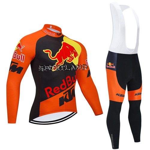 Completo ciclismo Invernale Red Bull MTB Felpato Termico Gel 9D | eBay