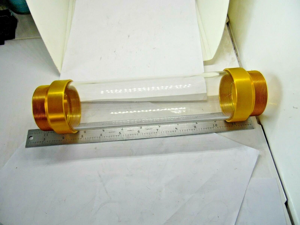 Tubo de grasa de repuesto transparente Plews 30-752 UltraView barril con extremos dorados Foto 2 de 4