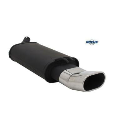 Novus Stahl Sport Auspuff Endschalldämpfer Renault Twingo oval DTM Edelstahl Neu