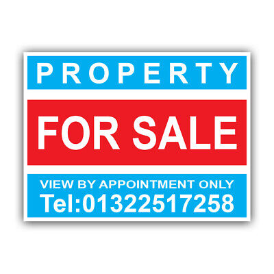 FOR SALE Personalised PROPERTY HOUSE Estate Agent Sign Boards x 2 CORPP00023