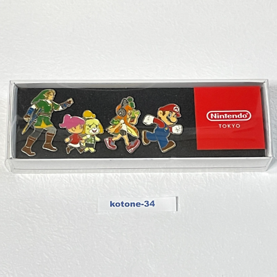 Nintendo TOKYO store Pins set Nintendo Link Mario Inkling girl