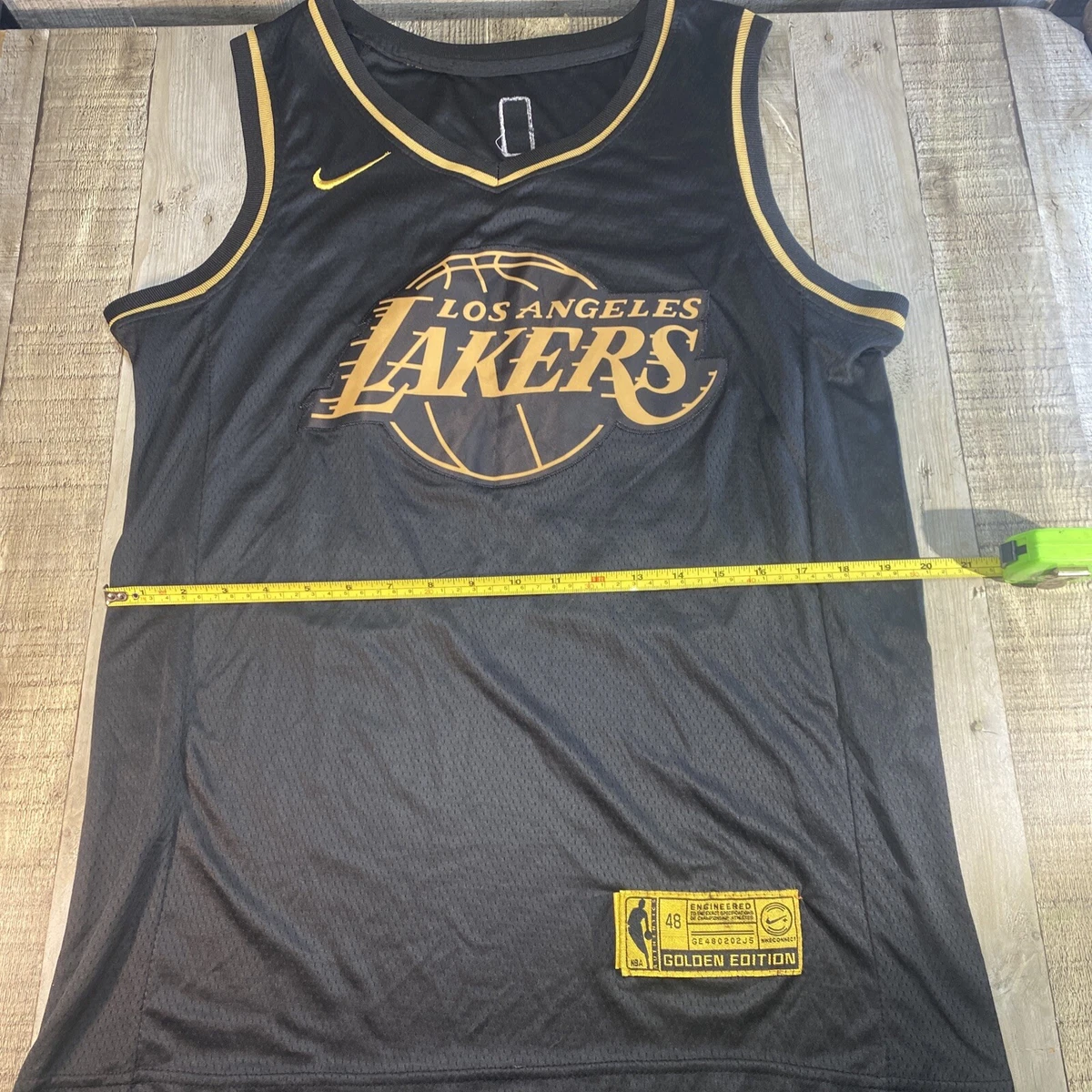 Men's Los Angeles Lakers Kobe Bryant 24 City Edition Jersey Yellow  Basketball Shirt 2019-2020