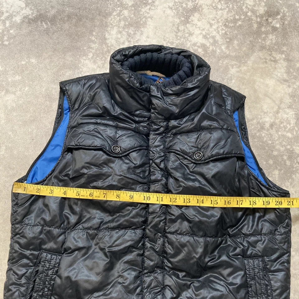 Chaleco Boss Naranja Hombre Talla 36R Negro Thermore Rinnova Puffer Acolchado Bolsillo Interior Foto 3 de 4