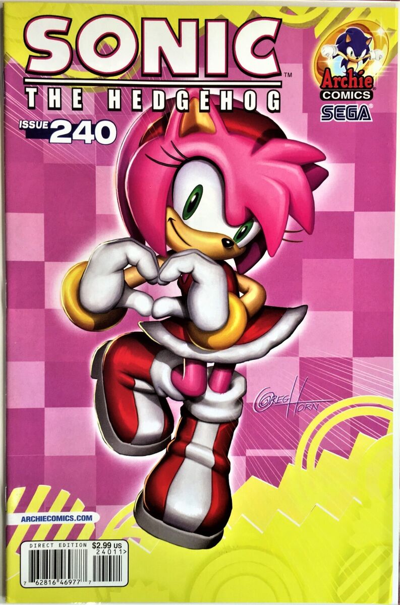 SONIC The HEDGEHOG Comic Book Issue #240 October 2012 AMY ROSE HEROES  Bagged NM