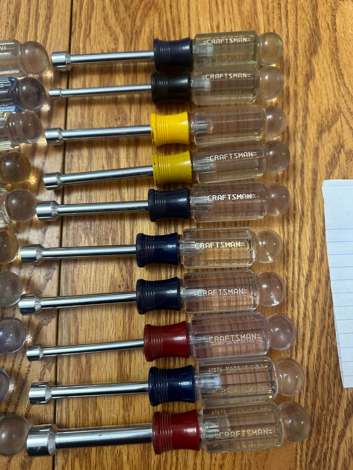 Craftsman 50 Pieces USA Nut Drivers Metric & Standard eBay