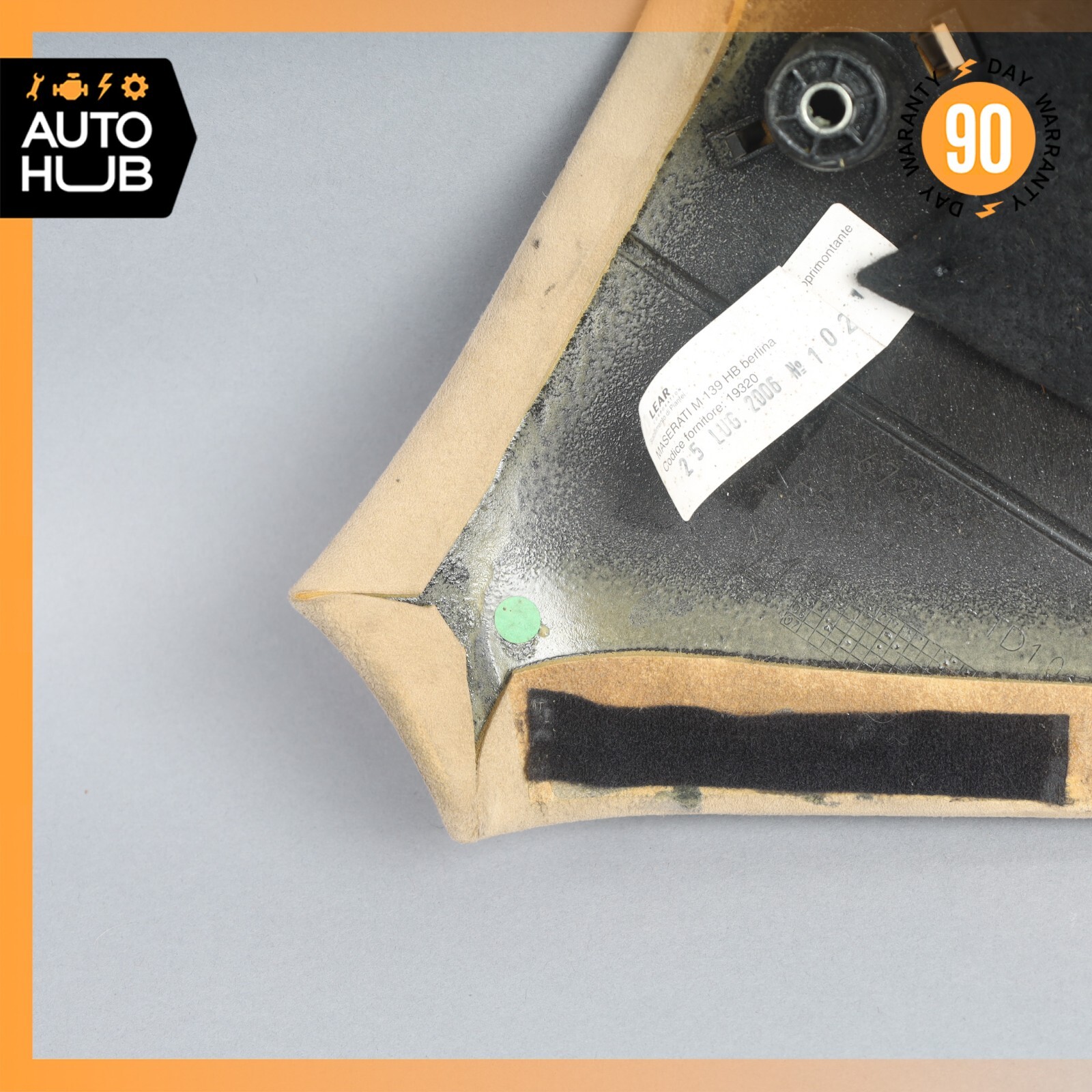 03-13 Maserati Quattroporte M139 Rear Left Quarter Upper C Pillar Suede OEM 79k