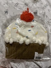 Neff Vanilla Cupcake Beanie Nwts NIP HTF White One Size