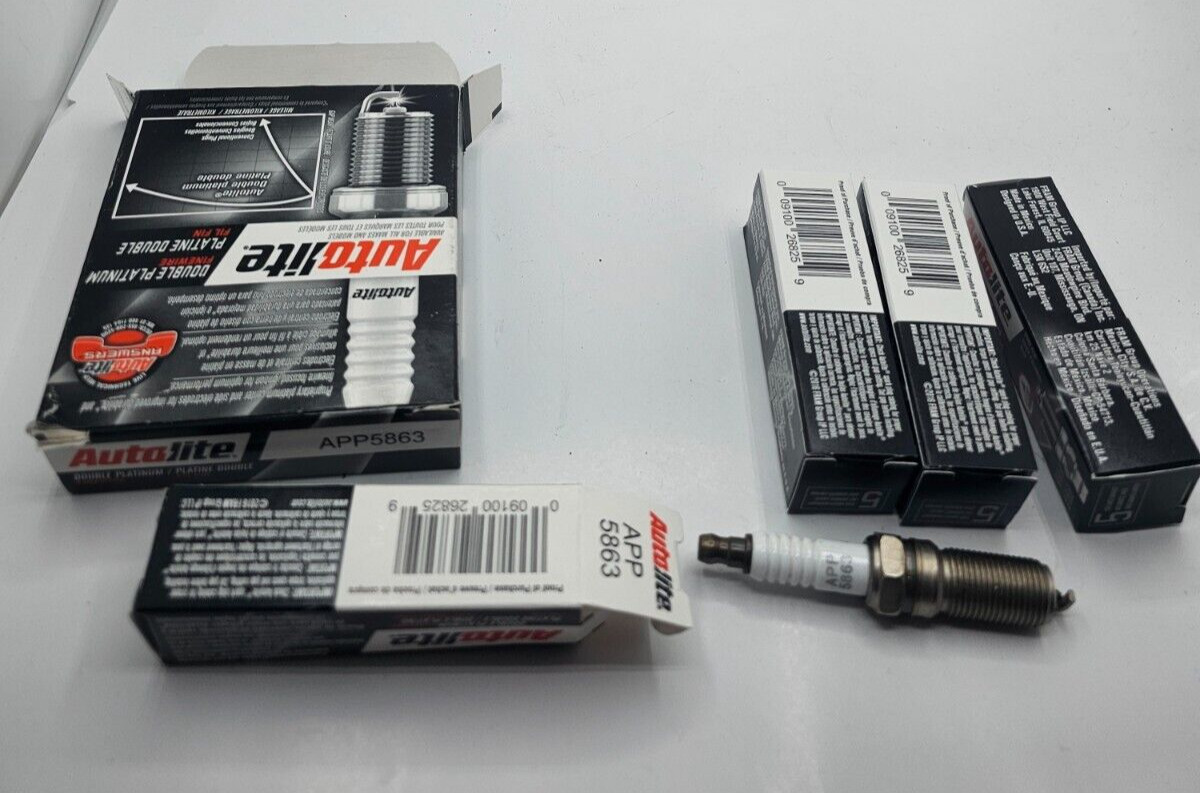 QTY 4 Autolite Double Platinum APP5863 Spark Plug for 19 Buick Regal Sportback