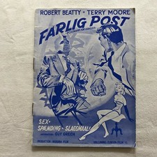 Portrait of Alison Robert Beatty Terry Moore Vintage 1955 Danish Movie Program