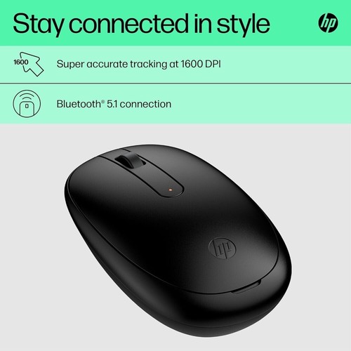 HP 240 Bluetooth Mouse, Black, Bluetooth 5.1, Wireless, Precise Sensor, - Picture 3 of 16