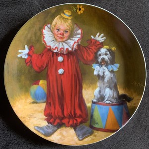 Tommy The Clown Plate #15142E By John McClelland 1st Issue In Children Circus